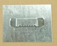 Plech 6 x 4,5 cm se zoubky na průlisu - doprodej